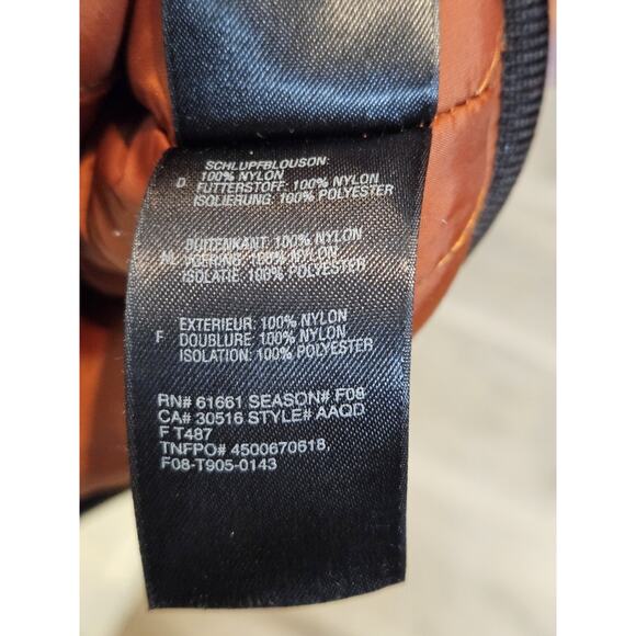 The North Face Bomber Jacket Brown Orange Liner Men's XL Zippers Outdoor Hunting - Picture 12 of 12